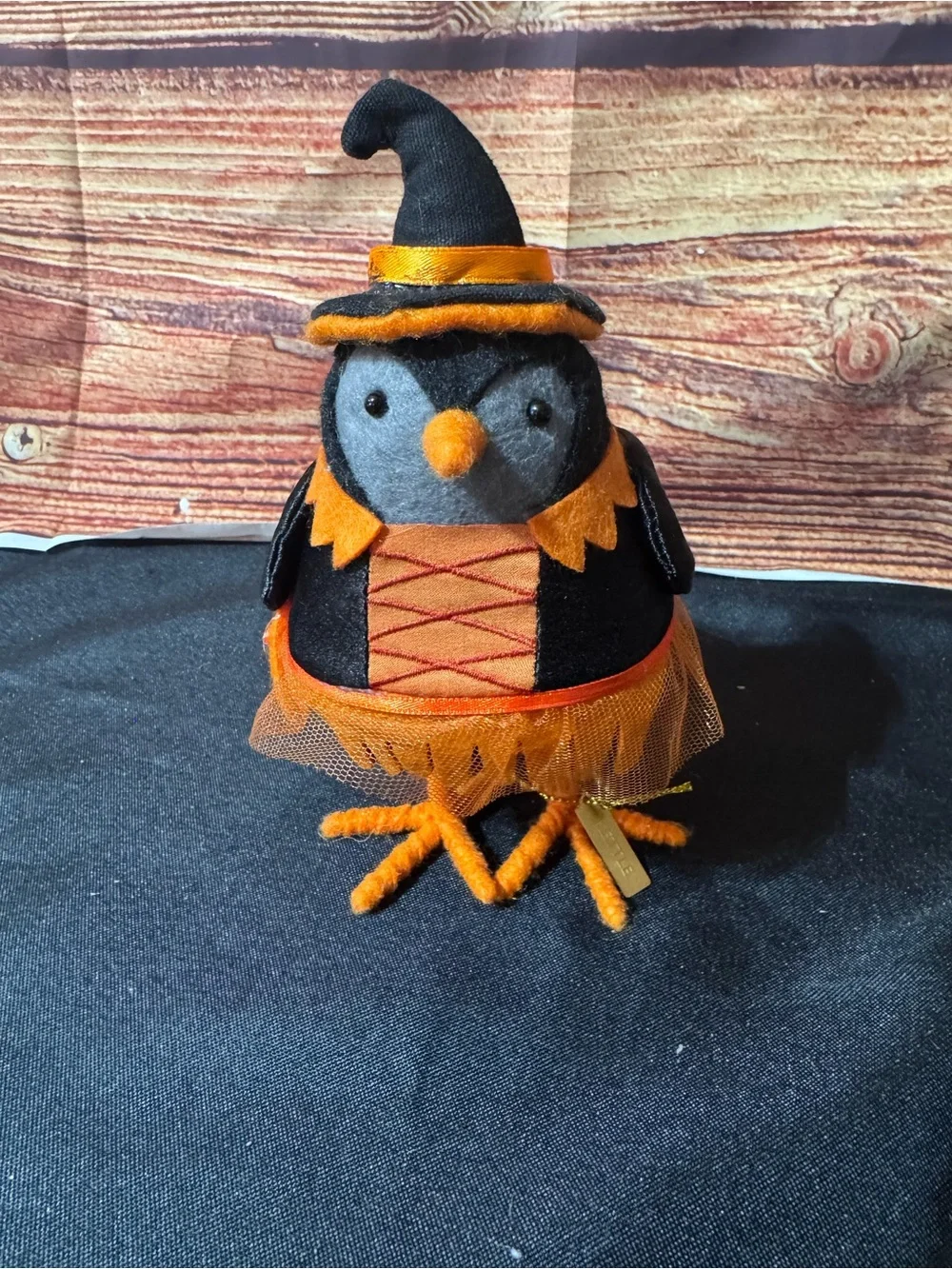 Target Black & Orange Witch Bird Plush kettle